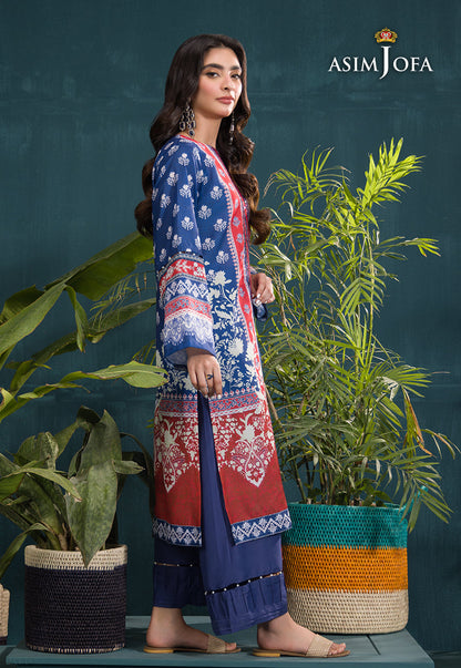 AJGR-15 EMBROIDERED SWISS LAWN 3 PCS