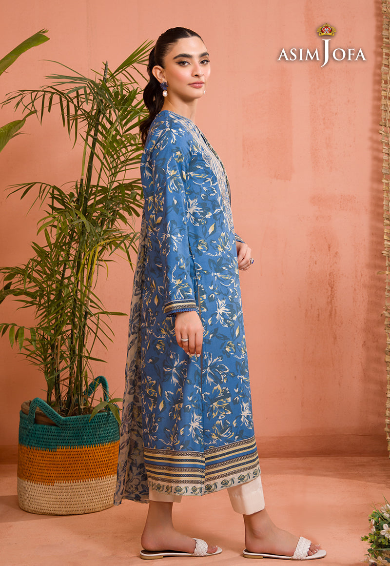 AJGR-06 EMBROIDERED COTTON SILK 2 PCS
