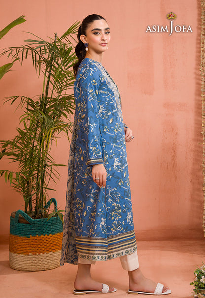 AJGR-06 EMBROIDERED COTTON SILK 2 PCS