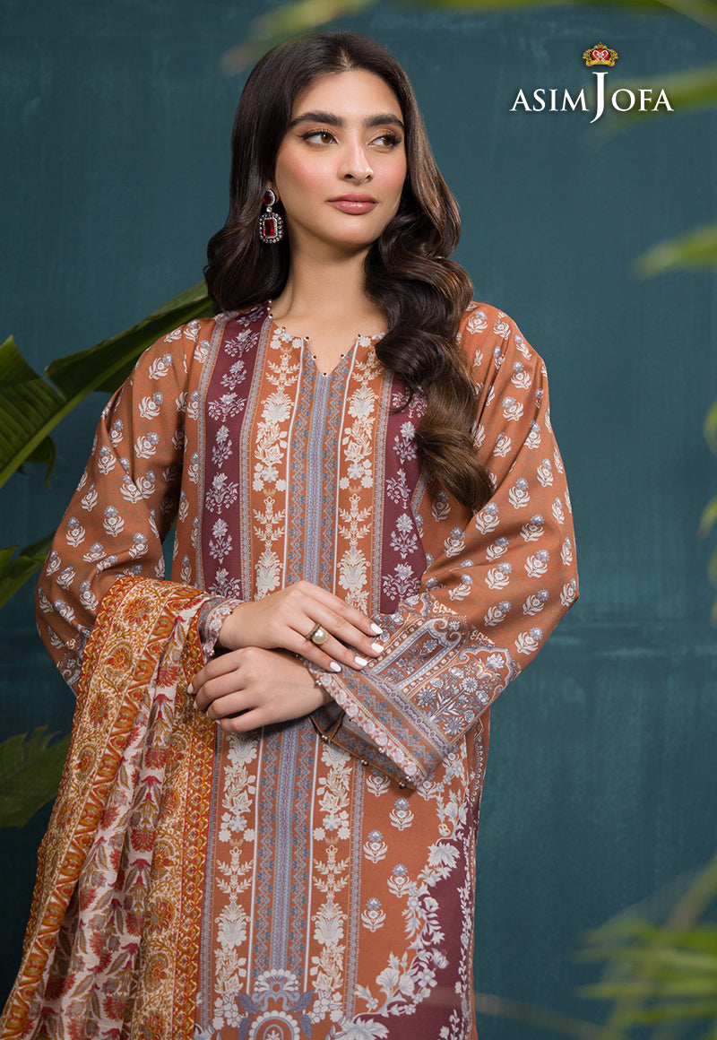 AJGR-14 PRINTED SWISS LAWN 3 PCS