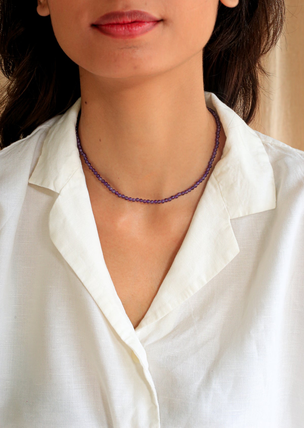 The Timeless Stone Necklace Purple
