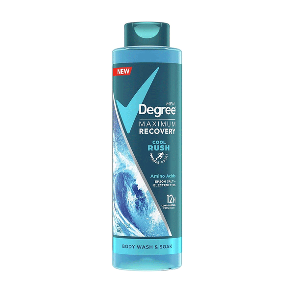 Degree Maximum Recovery Cool Rush Amino Acids Body Wash & Soak 650ml