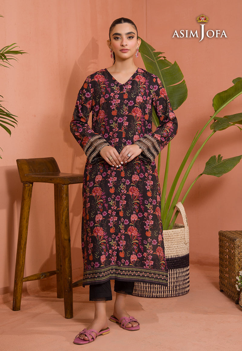 AJGR-02 PRINTED COTTON SILK 1 PC
