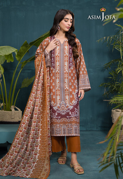 AJGR-14 PRINTED SWISS LAWN 3 PCS