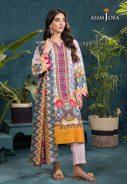 AJGR-10 PRINTED SWISS LAWN 3 PCS