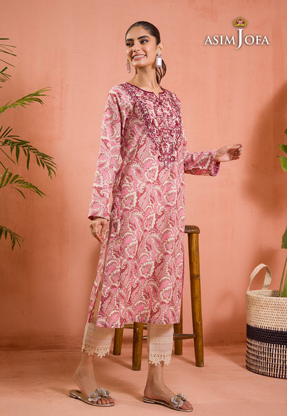 AJGR-03 EMBROIDERED COTTON SILK 1 PC