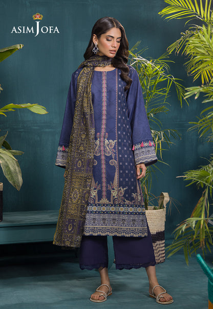 AJGR-20 PRINTED SWISS LAWN 3 PCS