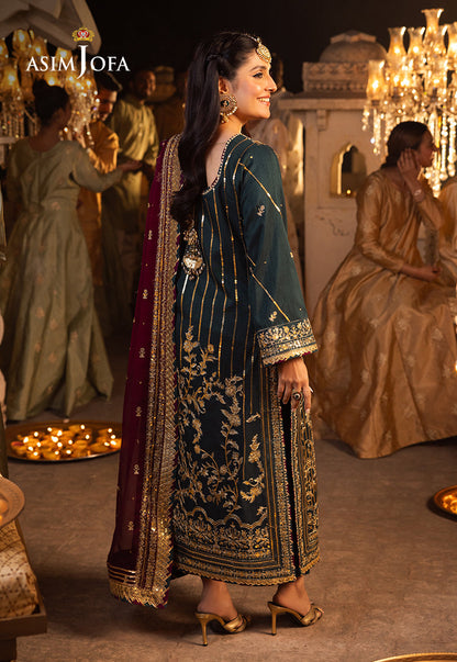 AJSH-20 EMBROIDERED RAW SILK 3 PCS