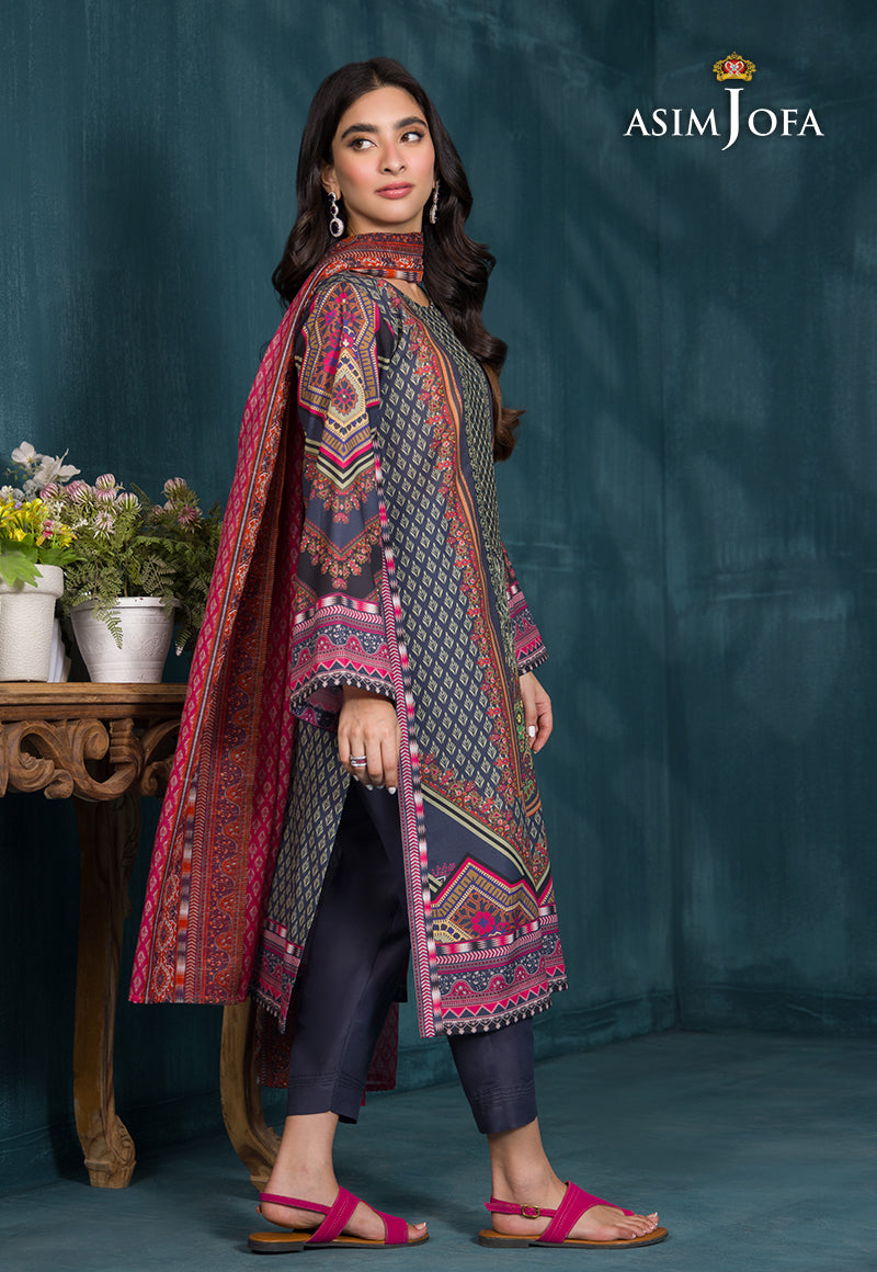 AJGR-12 PRINTED SWISS LAWN 3 PCS
