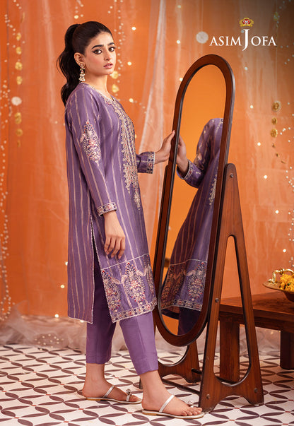 AJTM-18 - 2 PCS EMBROIDERED LUREX JACQUARD MOTIVE 2 PCS
