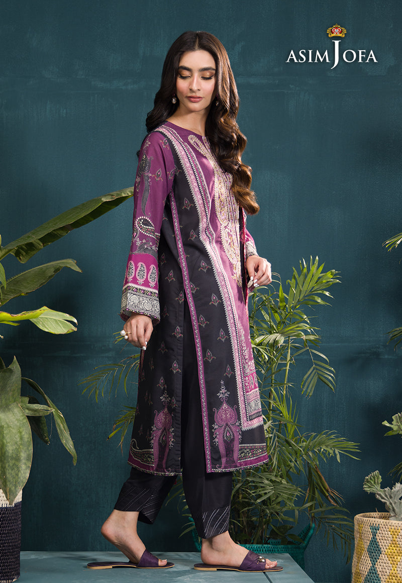 AJGR-16 EMBROIDERED SWISS LAWN 3 PCS