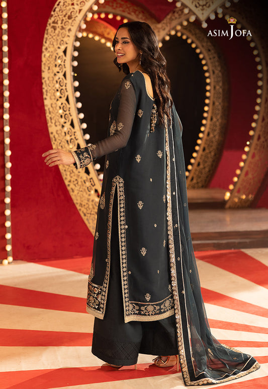 AJLLF-08 Embroidered Chiffon 3 Pcs