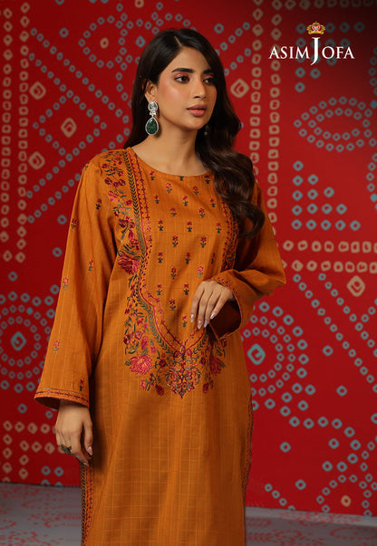 AJTM-21 - 1 PC EMBROIDERED SELF JACQUARD 1 PC