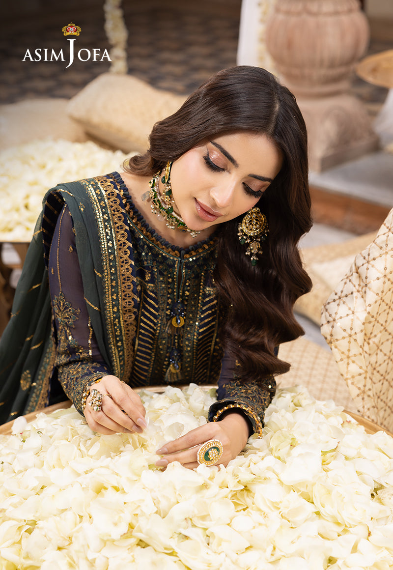 AJSH-12 EMBROIDERED CHIFFON 3 PCS