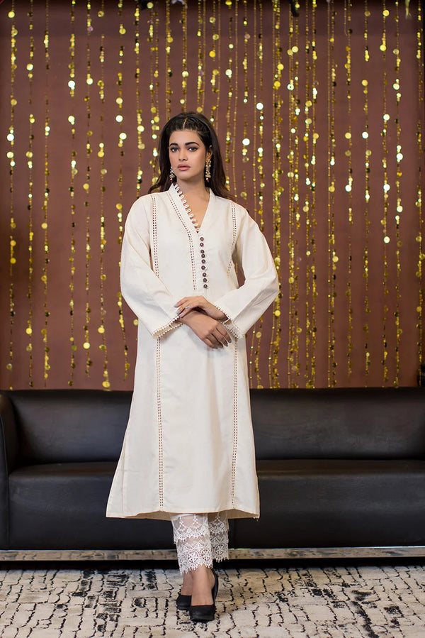 Urban Cut 1 Piece Cotton Embellished Kurta