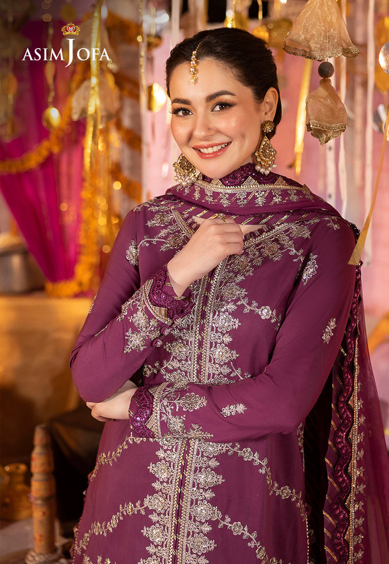 AJDAP-18 EMBROIDERED LAWN SILK STITCHED 3 PCS