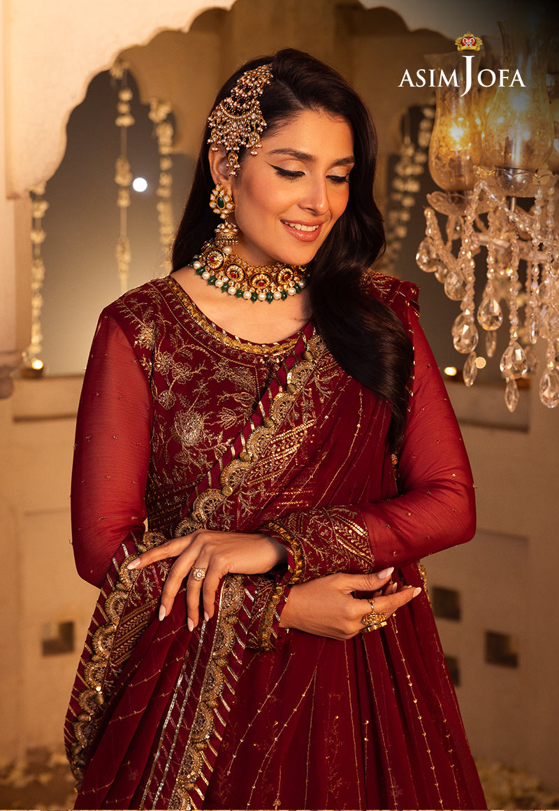 AJSH-16 EMBROIDERED CHIFFON 3 PCS
