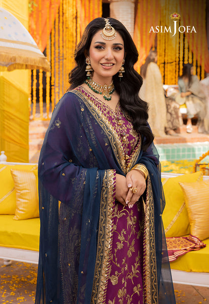 AJDA-07 EMBROIDERED LAWN SILK 3 PCS