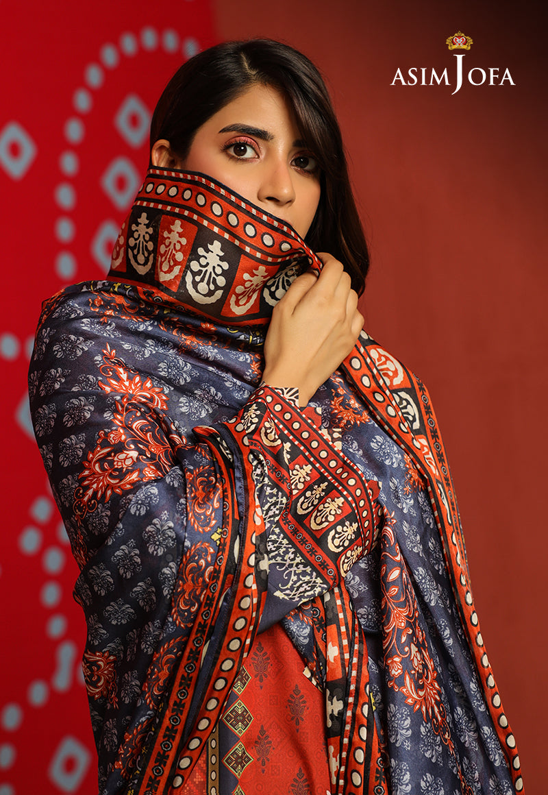 AJTM-10 - 2 PCS PRINTED GEORGETTE SILK 2 PCS
