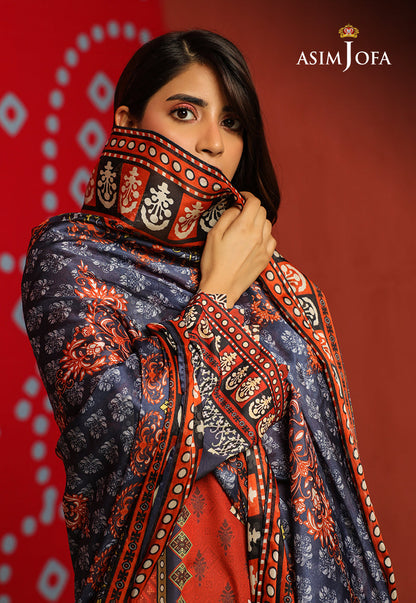 AJTM-10 - 2 PCS PRINTED GEORGETTE SILK 2 PCS