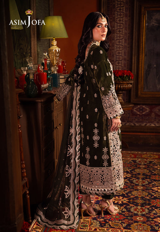 AJMM-05 EMBROIDERED VELVET 3 PCS