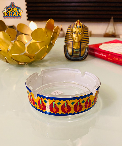 Handmade Glass Waste Bin 04
