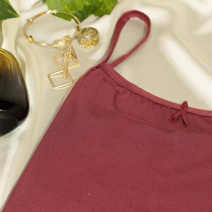 Camisole, Ultra Soft Viscose Lycra Slip, MAROON