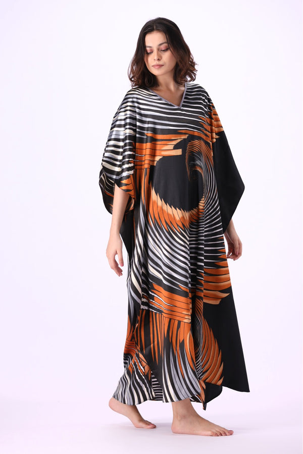 Valerie Women Multi Printed Kaftan Nightdress-VL-GORGEOUS-13