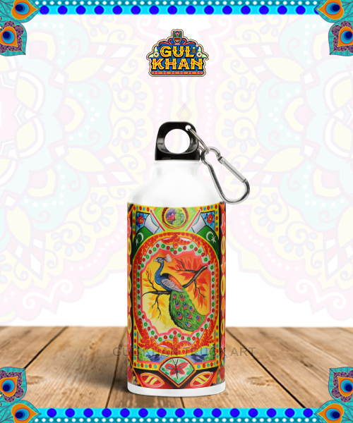 Water Bottle Stainless Steel Peacock Design