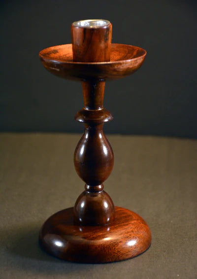 Handmade Antique Vintage Wooden Candlestick