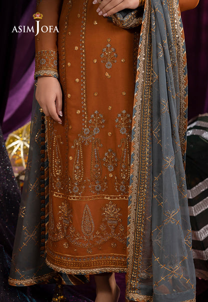 AJDA-15 EMBROIDERED CHIFFON 3 PCS