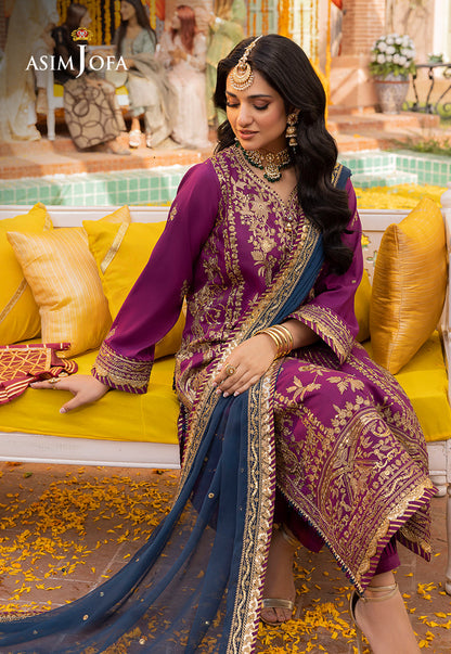 AJDA-07 EMBROIDERED LAWN SILK 3 PCS