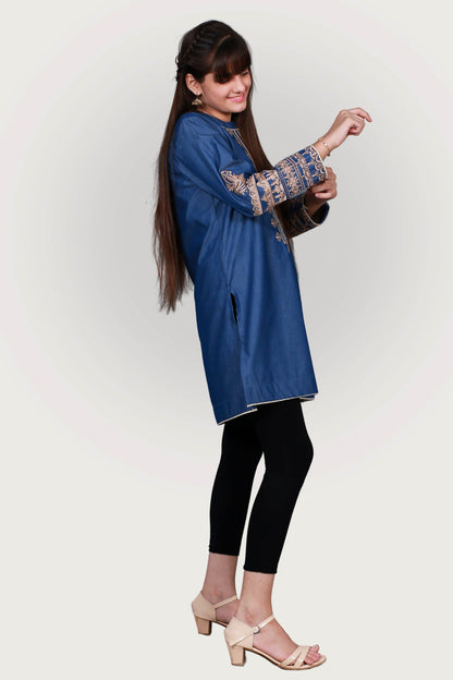 SHEMRE EMBROIDRED FROCK SKU: KHW-0029