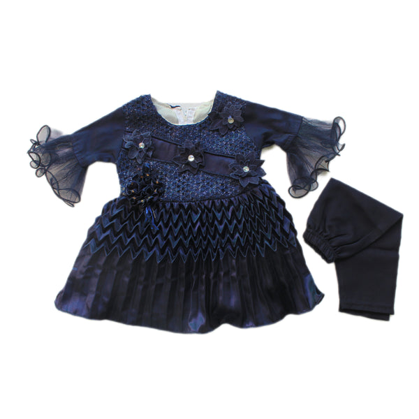 Baby fancy frock. Age 0 to 6 months. -3
