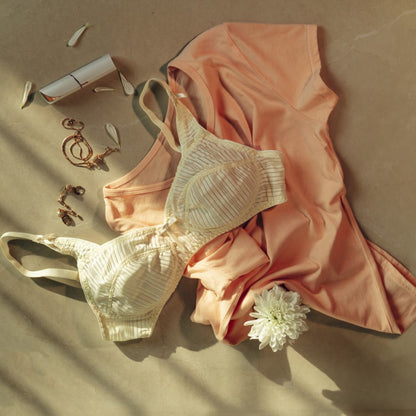JULLIA Juvena, Soft Nylon Jersey Unpadded Bra, VANILLA