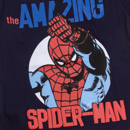 Boy Navy Blue The Amazing Spider Man Print T-Shirt
