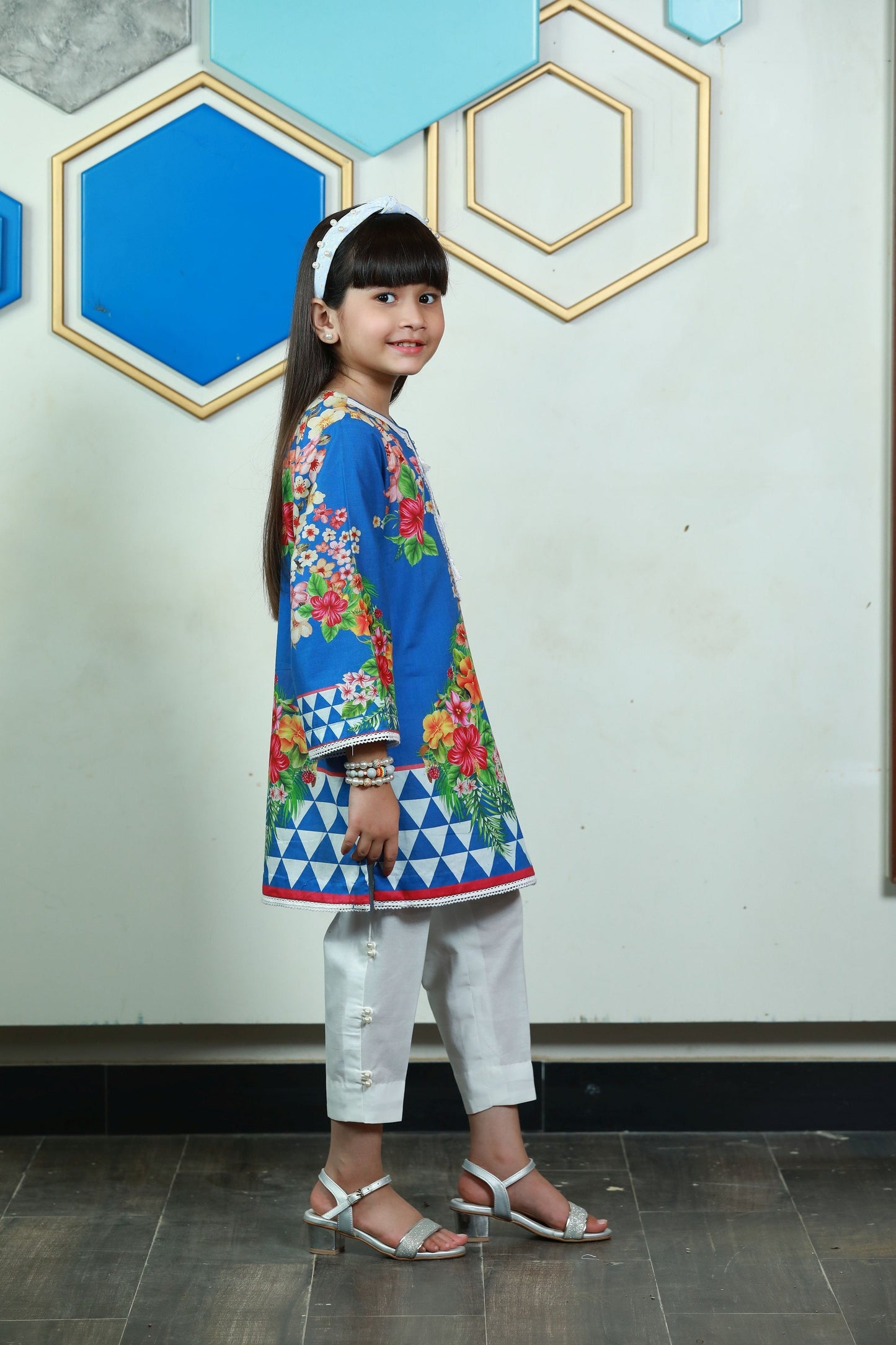 PRST-058 Digital Printed Lawn Shirt & Cotton Trouser