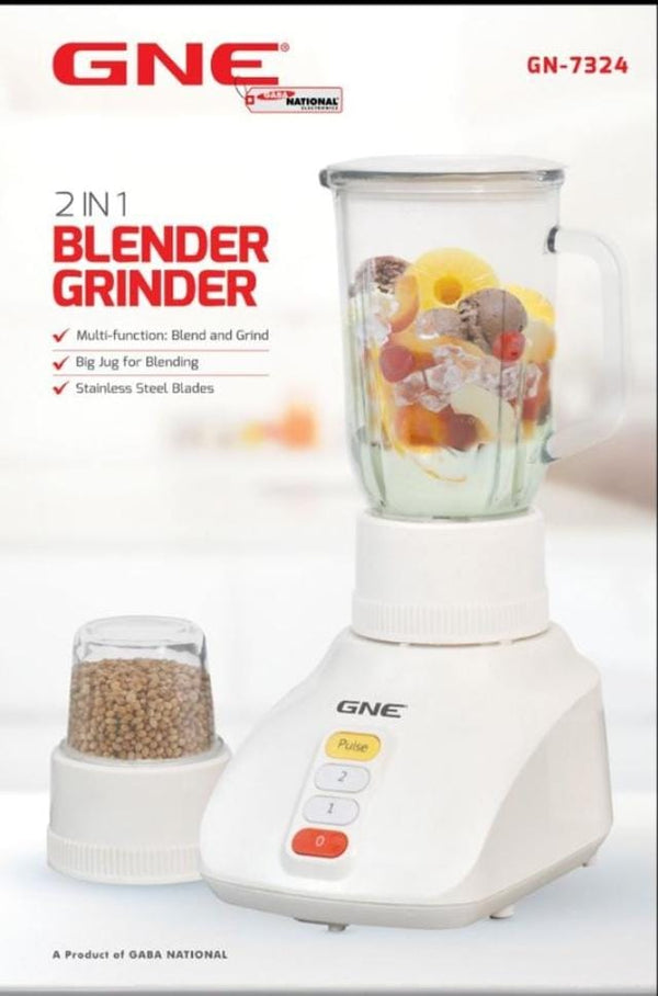 Gaba National 2 in 1  Blender & Grinder (GN-7324)