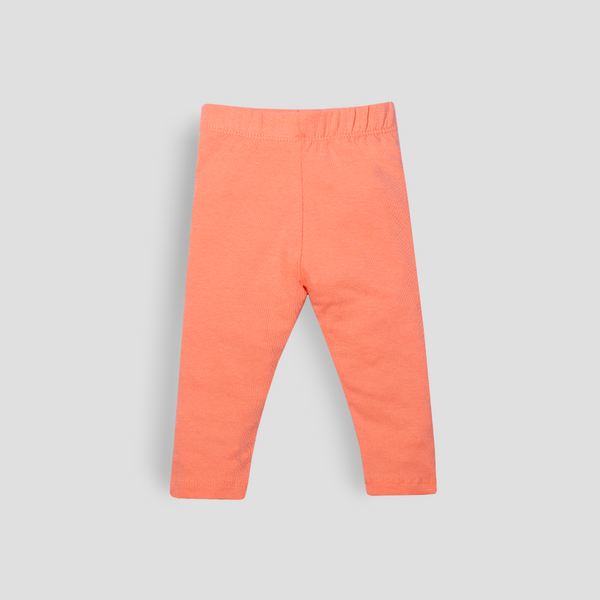 Baby Girl Plain Peach Tights