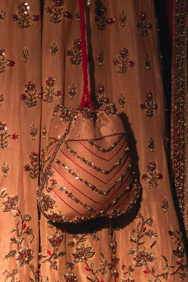 Bridal Pouch By Zaaviay Stitched Gul E Rana Pouch