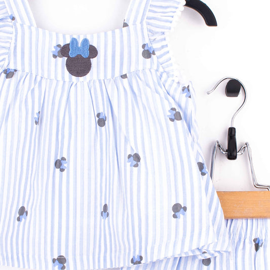 Baby Girl 2 Piece Set Minnie Mouse Face