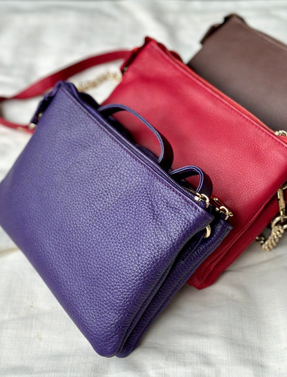 Double Zip Crossbody Bag