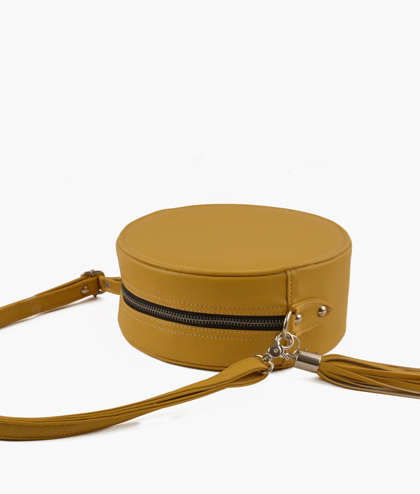 RTW Creation - Yellow circle cross-body bag