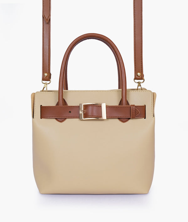RTW Creation - Off-white handbag with front buckle