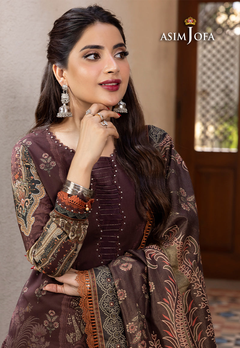AJRWP-19 PRINTED PREMIUM WINTER COTTON STITCHED 3 PCS