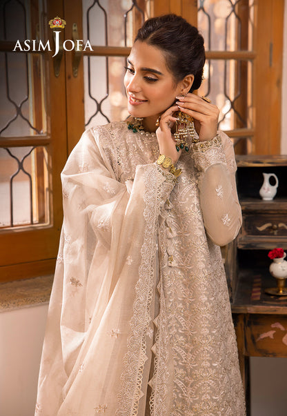 AJSW-21 EMBROIDERED COTTON NET 3 PCS