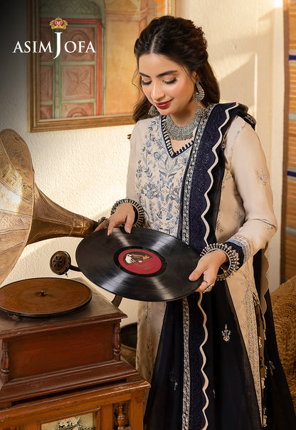 AJSW-17 EMBROIDERED LAWN SILK 3 PCS