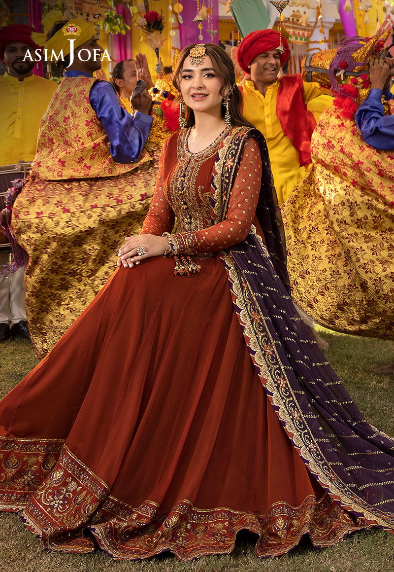 AJDA-19 EMBROIDERED CHIFFON 2 PCS