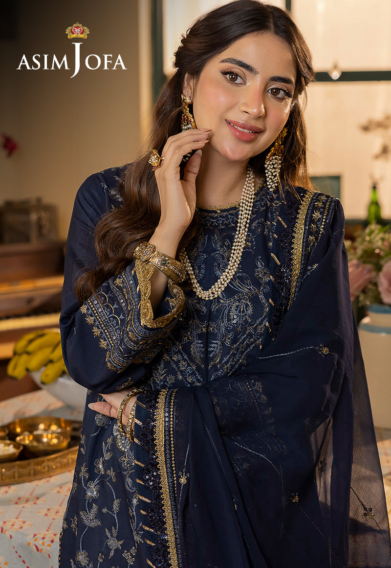 AJSW-30 EMBROIDERED POLY VISCOSE 3 PCS