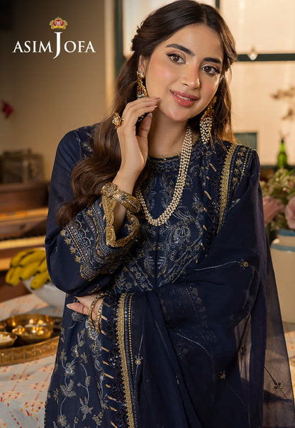 AJSW-30 EMBROIDERED POLY VISCOSE 3 PCS